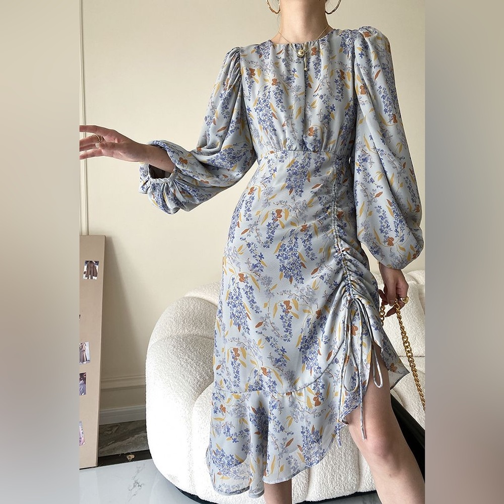 O.P.T. Liv blue floral dress